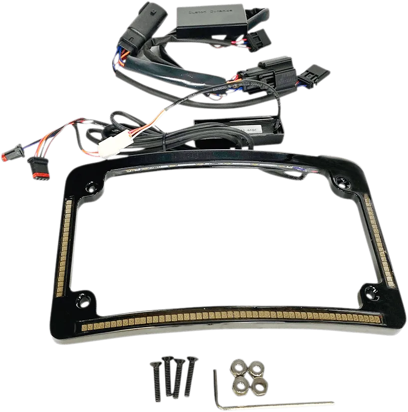 Custom Dynamics TF05-SS6-C Radius License Plate Frame - Chrome