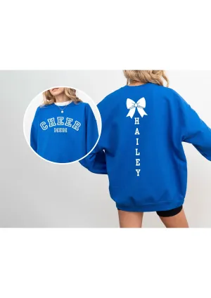 Custom Embossed Cheer Competition Mom Sweatshirt