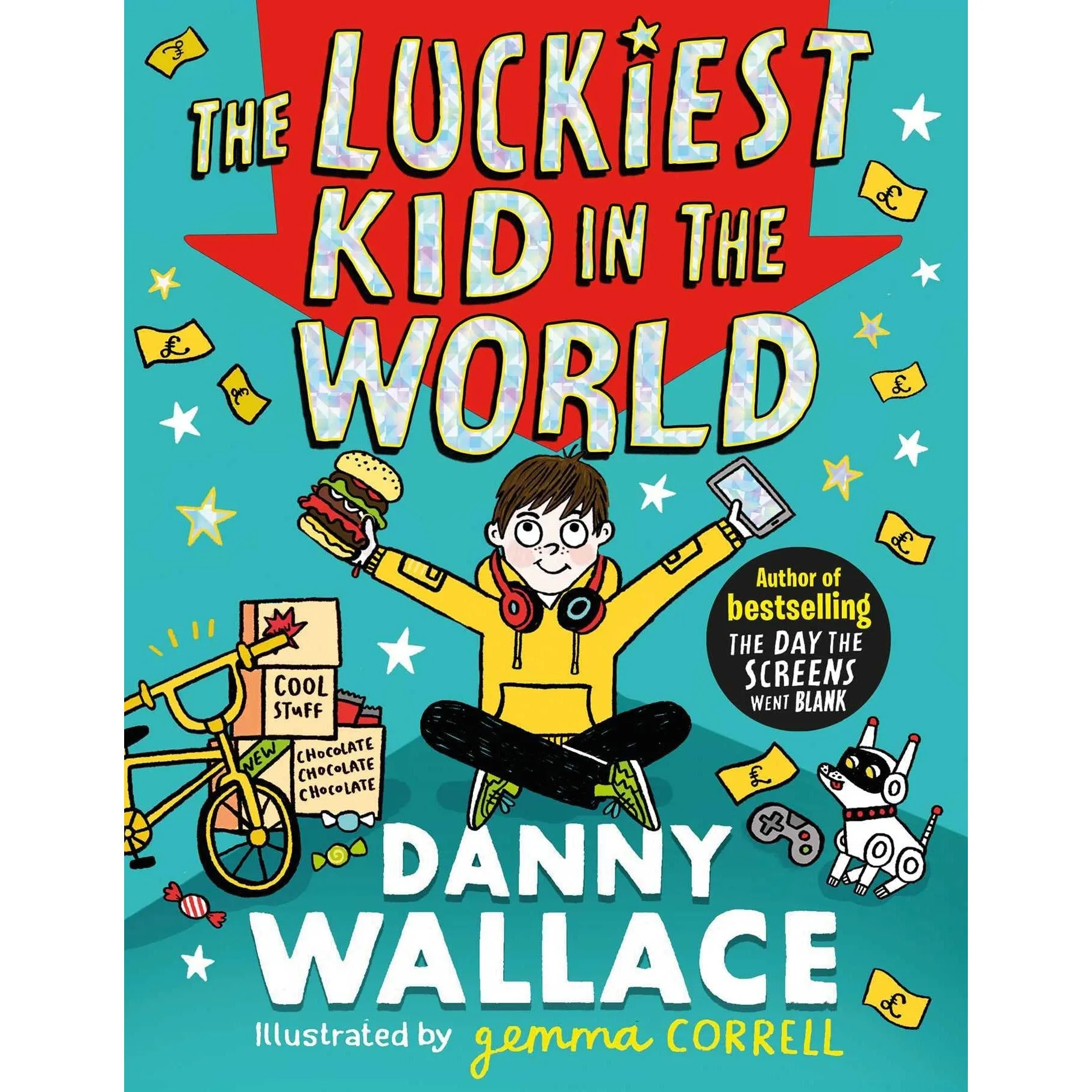 Danny Wallace Collection 3 Books Set Day Screens Went Blank, Boss of Everyone, The Luckiest Kid in the World