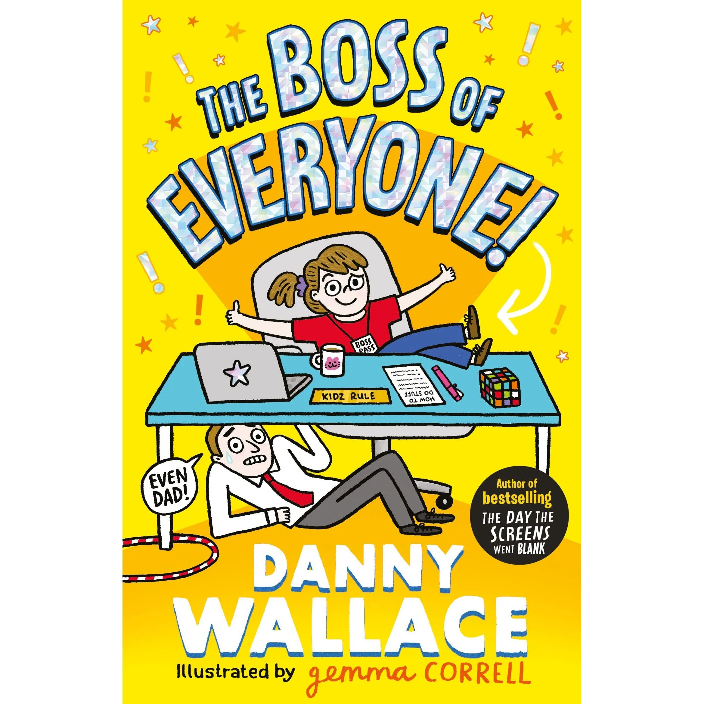 Danny Wallace Collection 3 Books Set Day Screens Went Blank, Boss of Everyone, The Luckiest Kid in the World