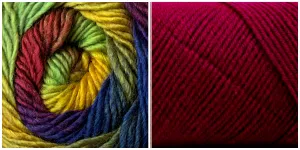 DARK FUCHSIA   POEM - Embossed Phoenix Vortex Shawl KIT