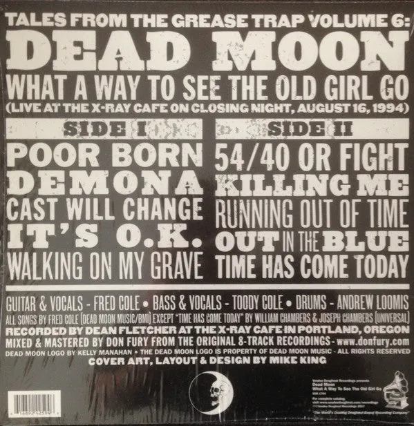 Dead Moon - What a Way to See the Old Girl Go - New LP