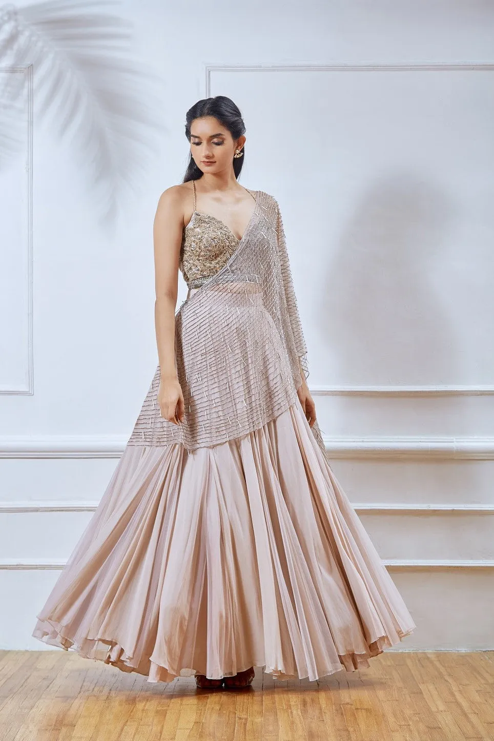Dusty Pink Lehenga with Dupatta