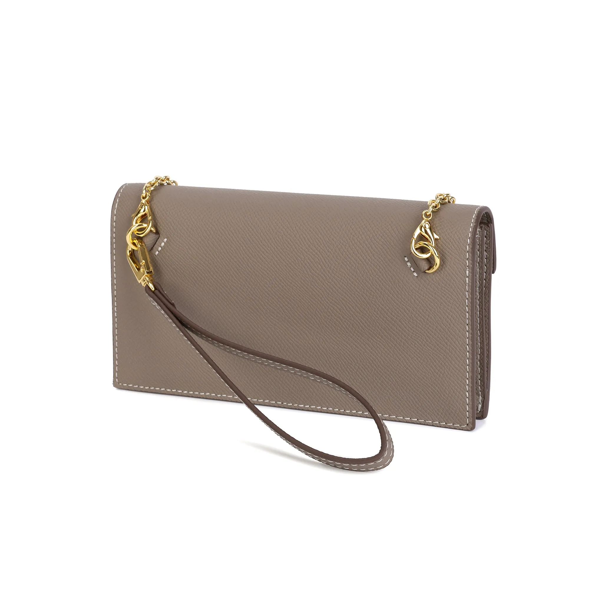 Elegant Leather Crossbody Wallet Clutch