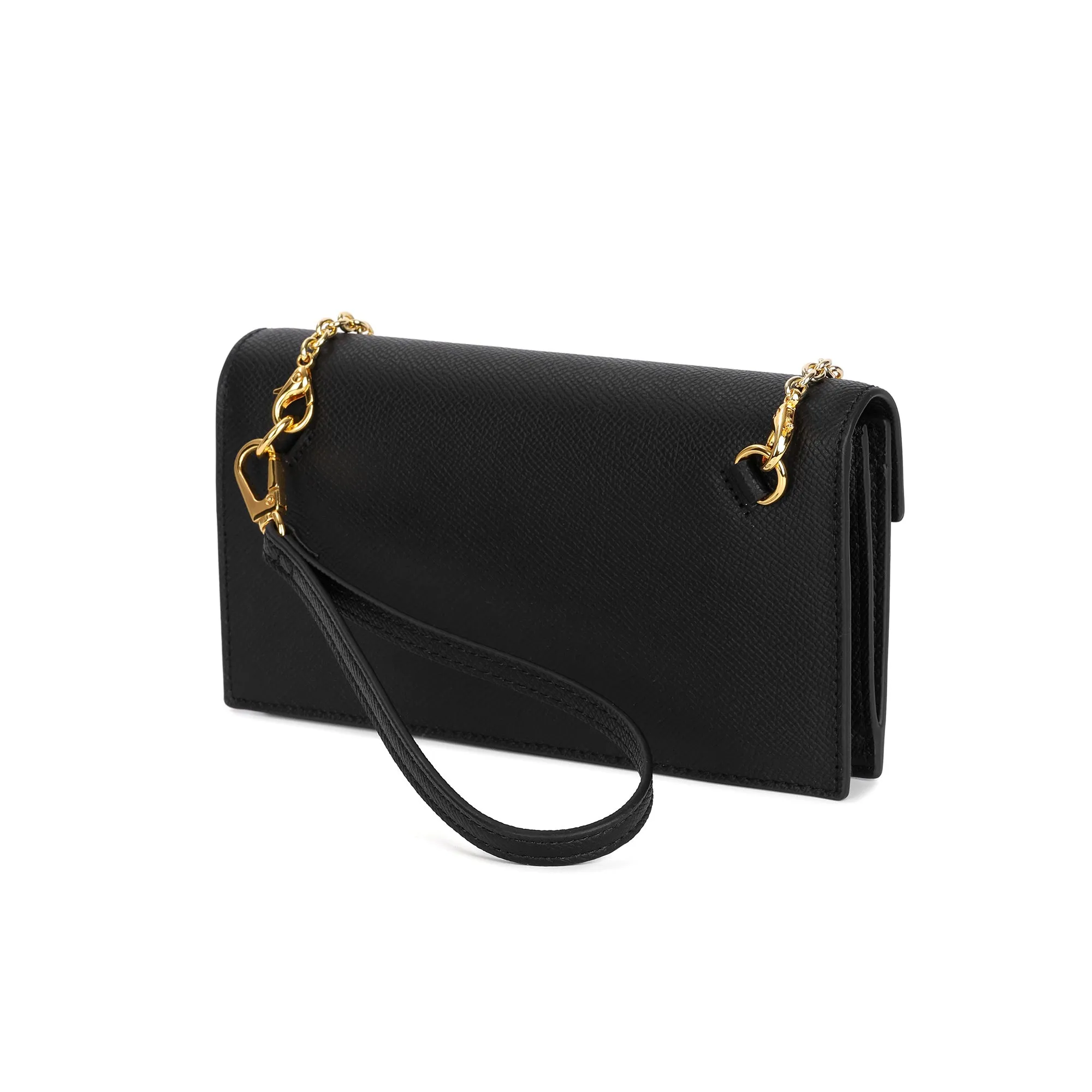Elegant Leather Crossbody Wallet Clutch