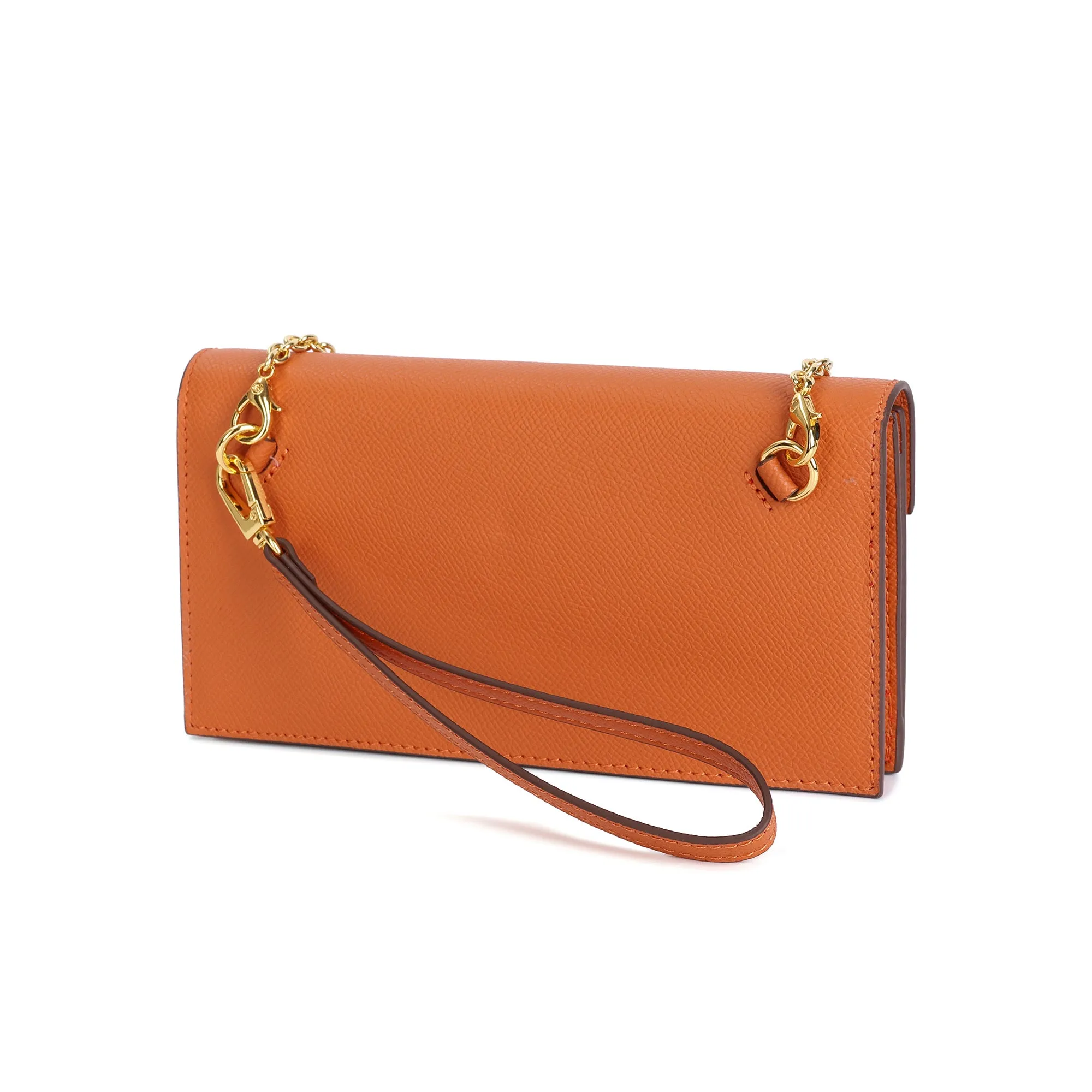 Elegant Leather Crossbody Wallet Clutch