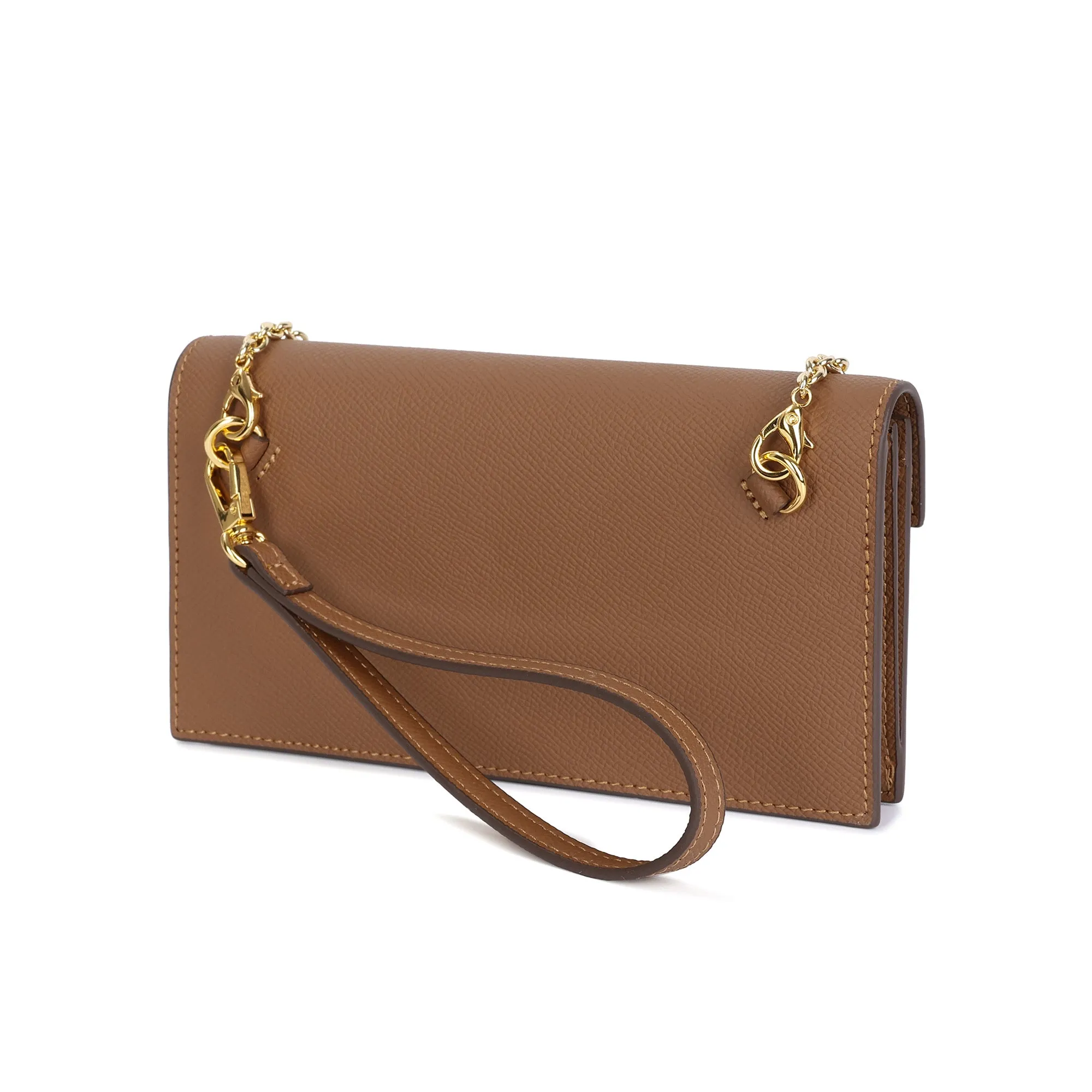 Elegant Leather Crossbody Wallet Clutch