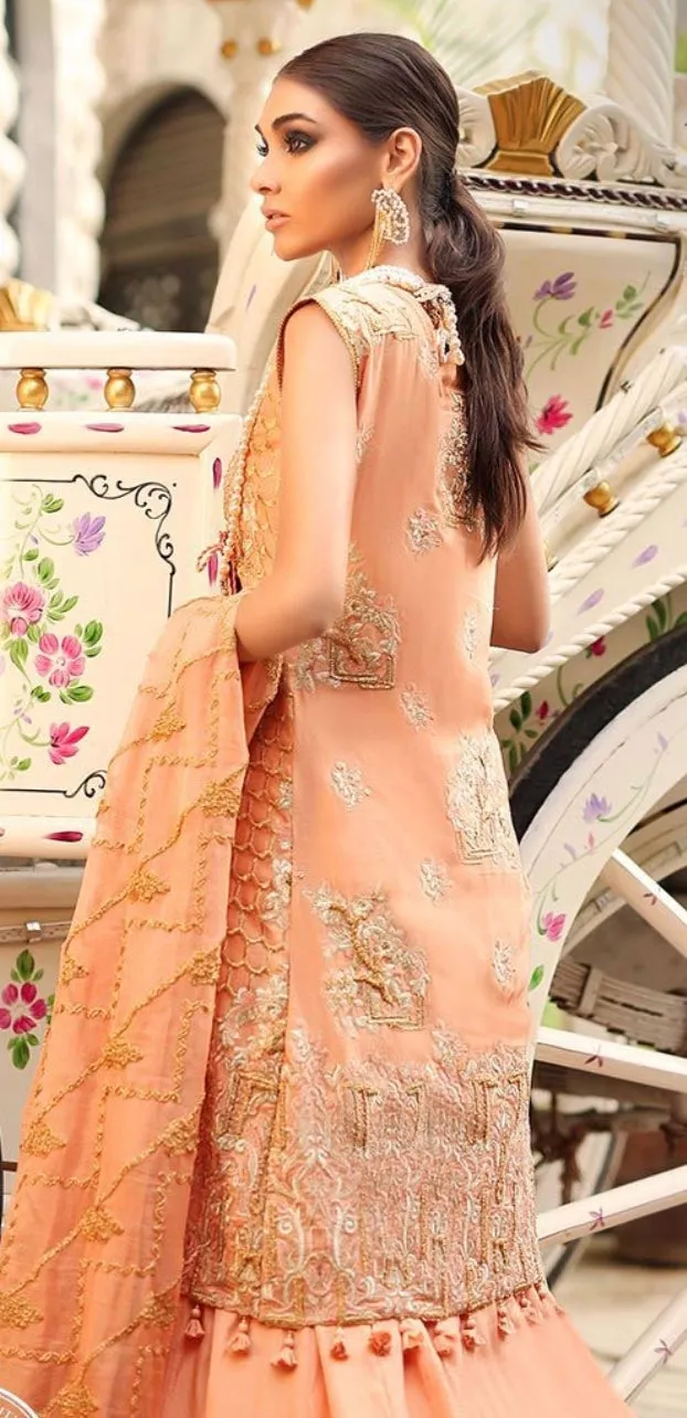 Embellished Pakistani formal dress for wedding # P2642