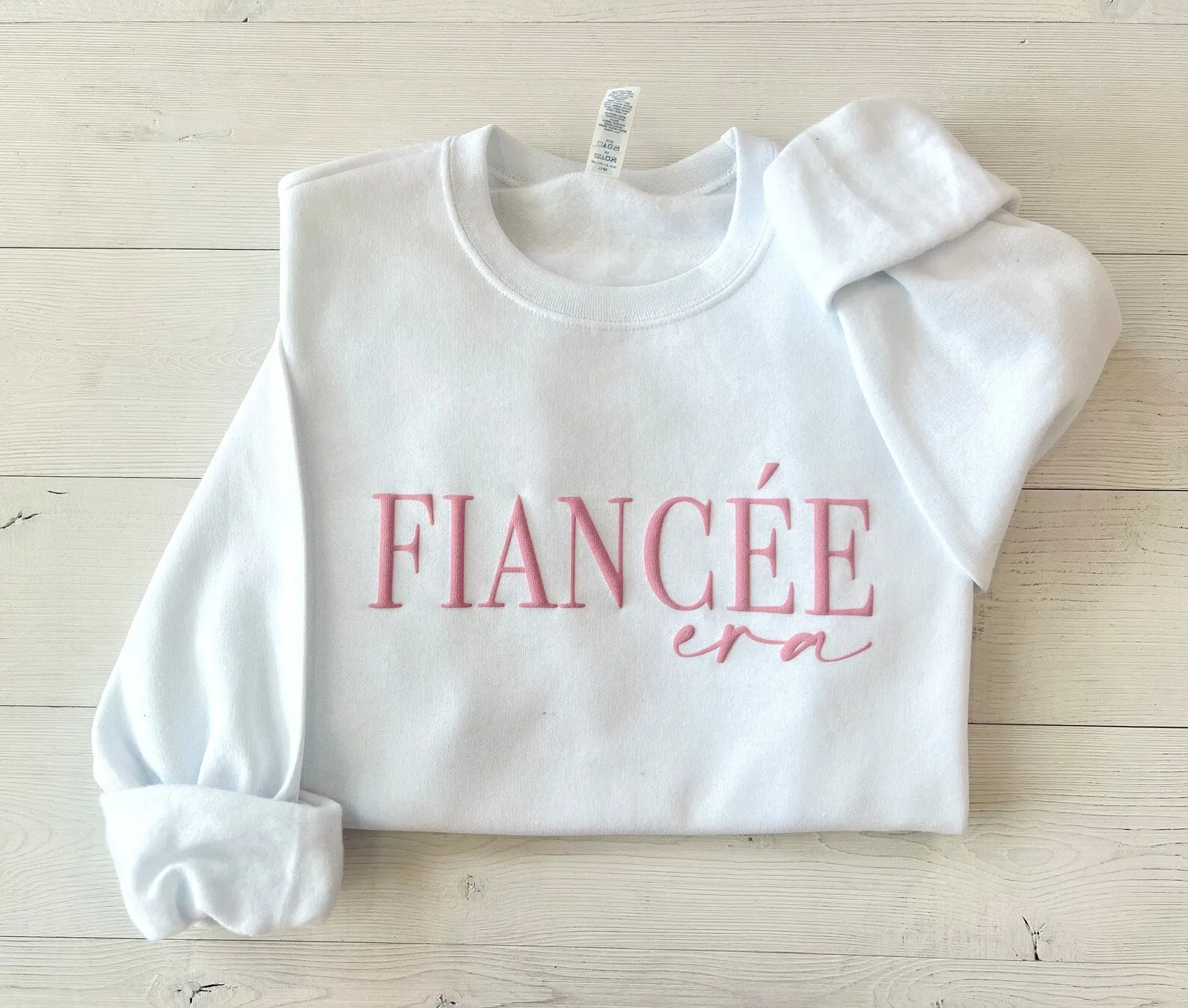 Embossed Fiancée Era Hot Pink Sweatshirt