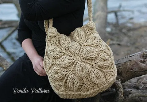 Embossed Garden Handbag