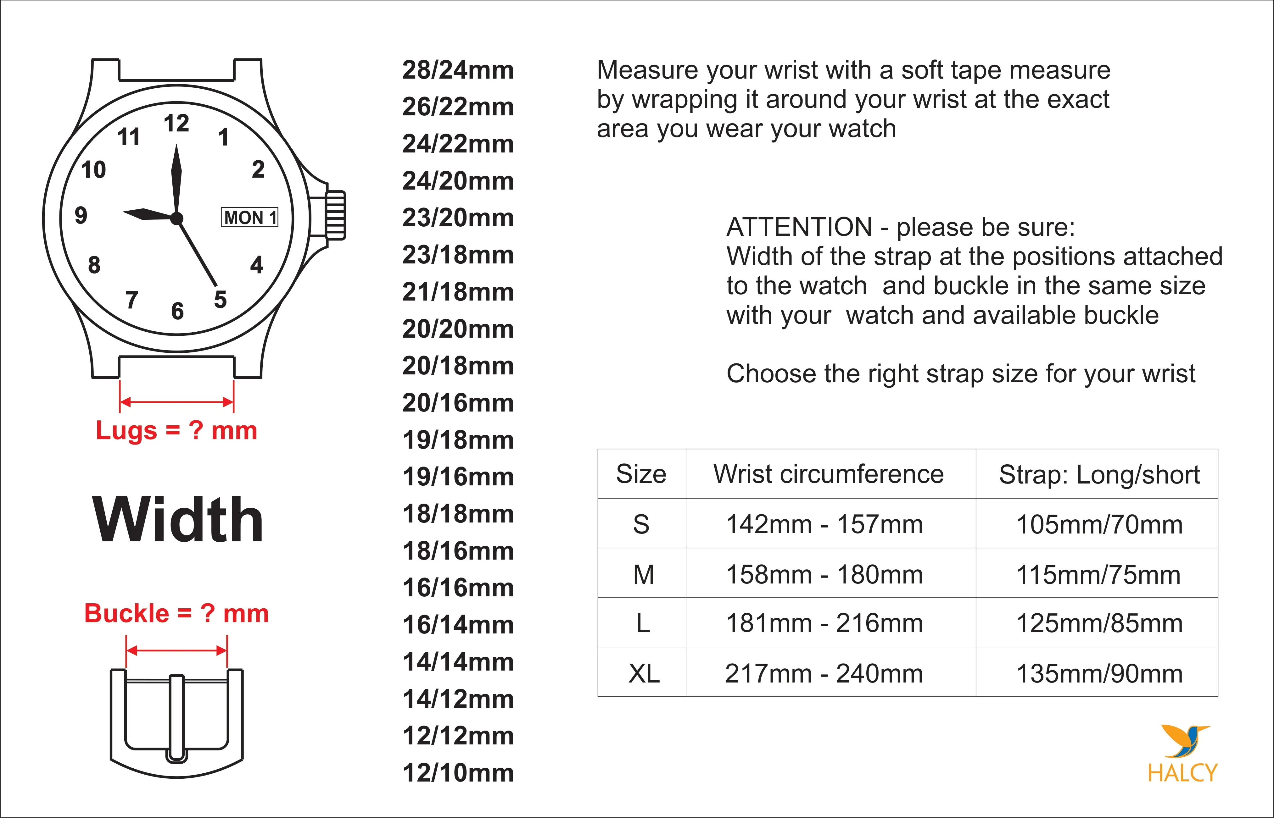 Epsom Calf leather Watch strap with quick-release spring bars. Choice of Width - 16mm, 18mm, 20mm, 22mm, 24mm, Etc..