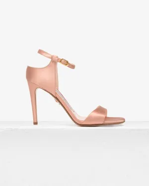 Farrah Blush Satin Sandal