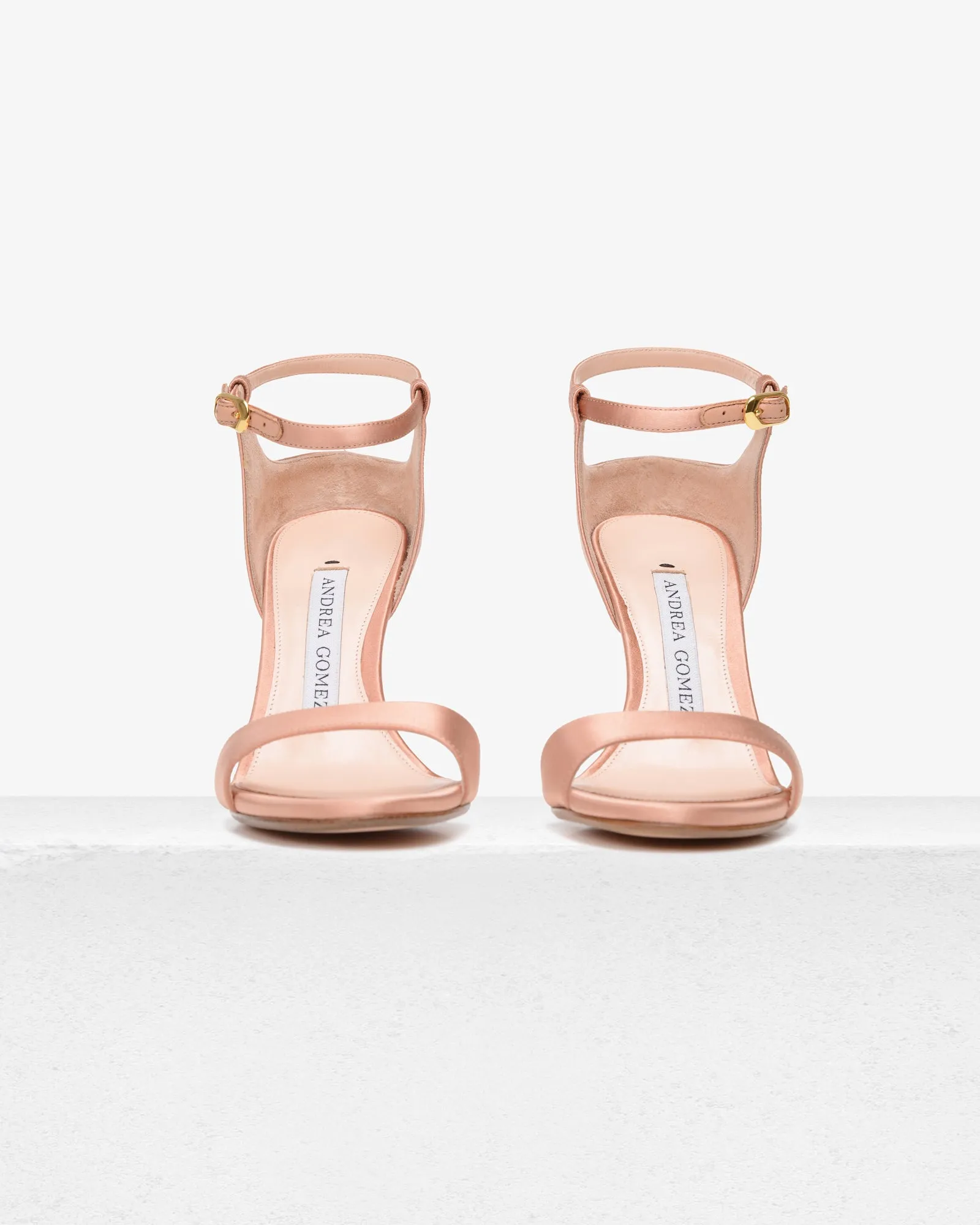 Farrah Blush Satin Sandal