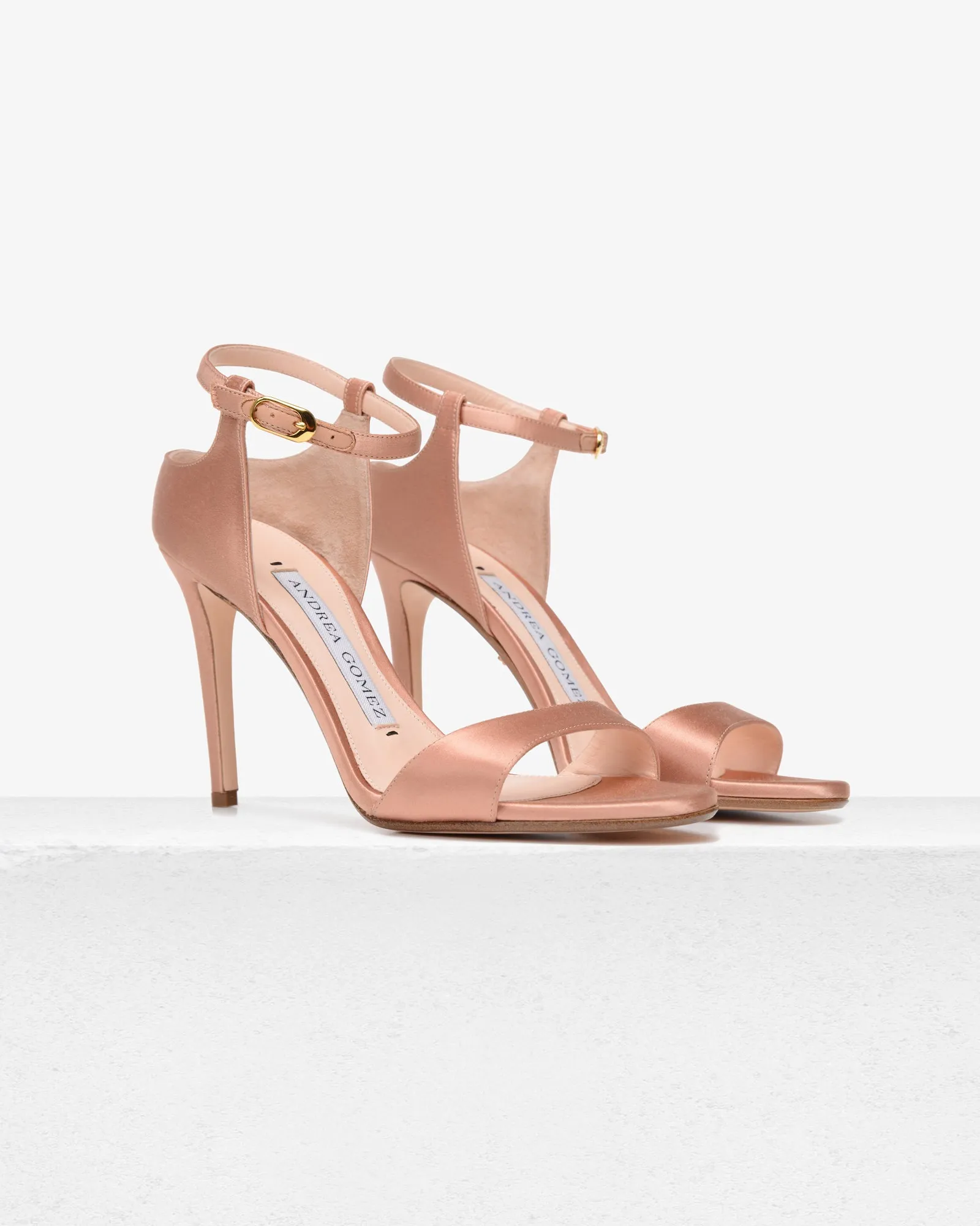 Farrah Blush Satin Sandal