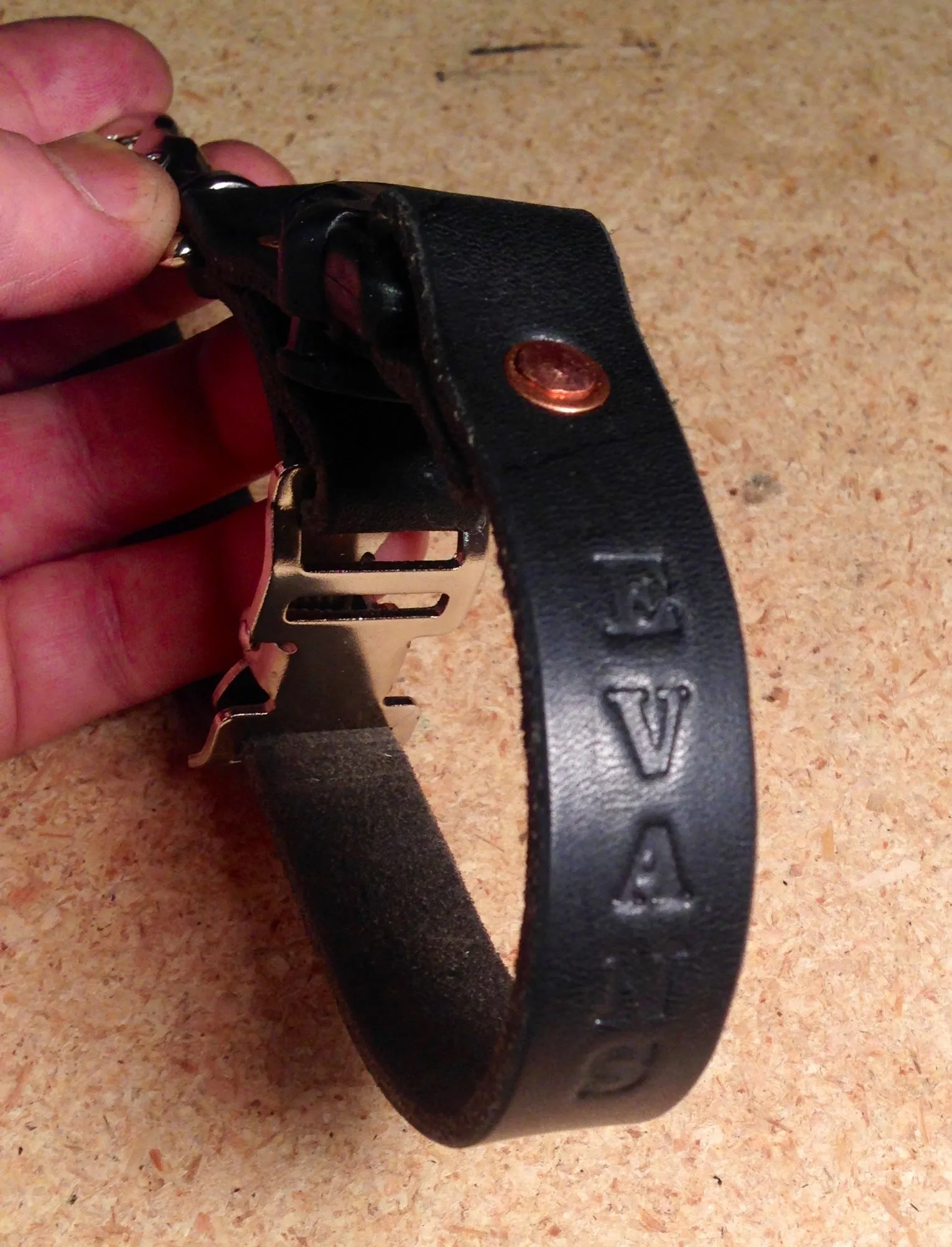 Fireman Leather Glove Strap