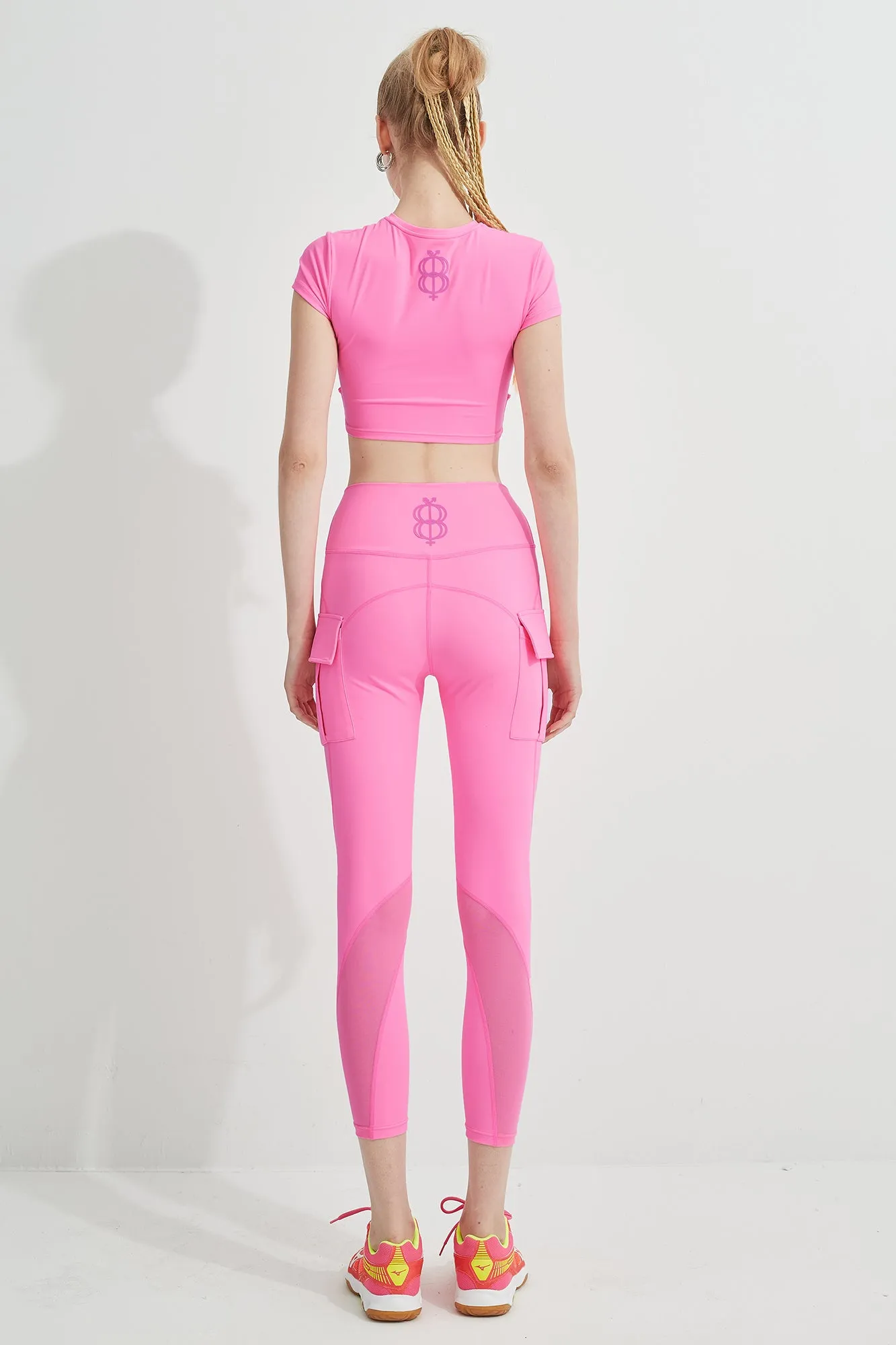 Flamingo Criss-Cross Cropped Top