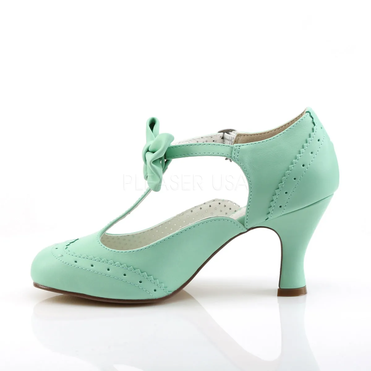 FLAPPER-11  Mint Faux Leather