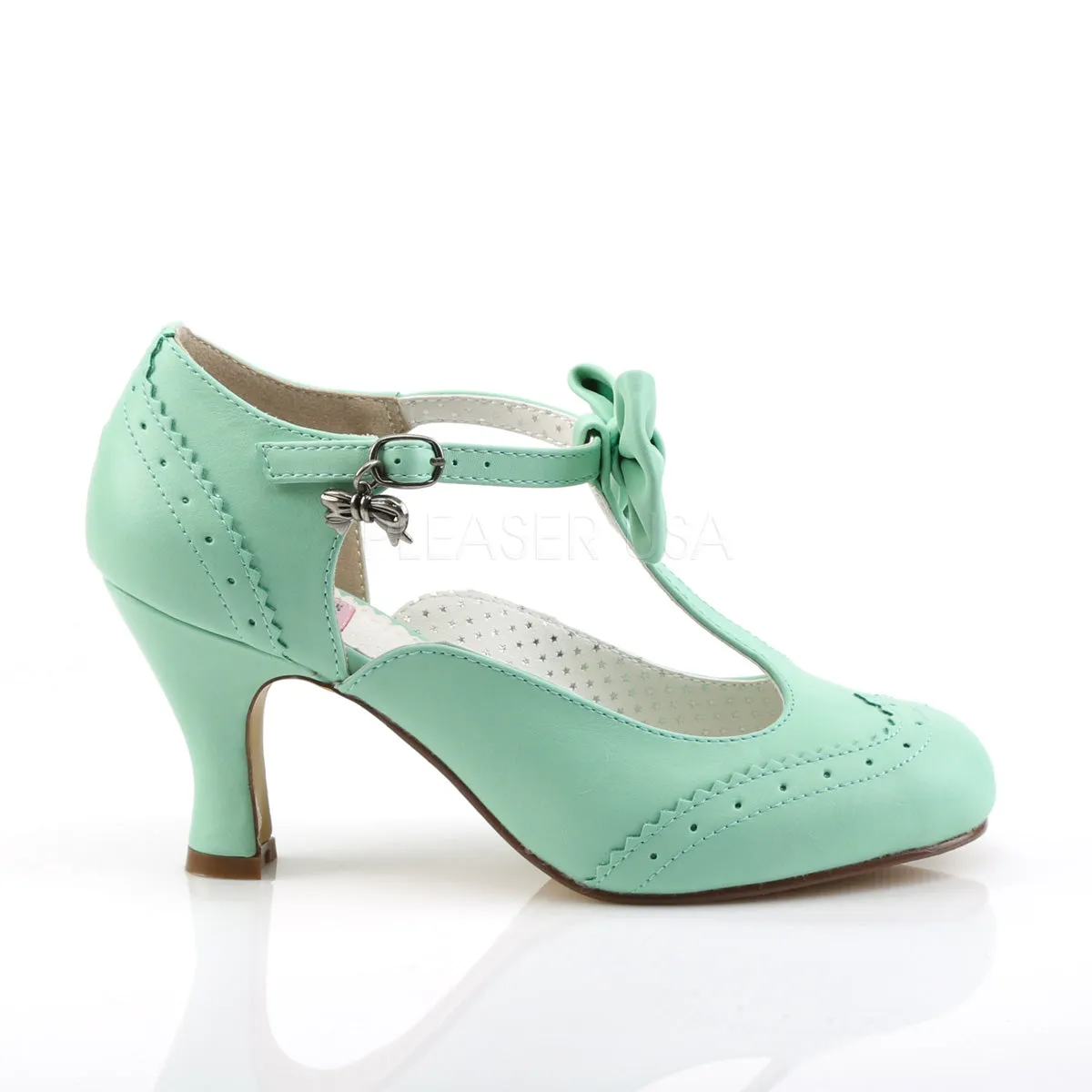 FLAPPER-11  Mint Faux Leather