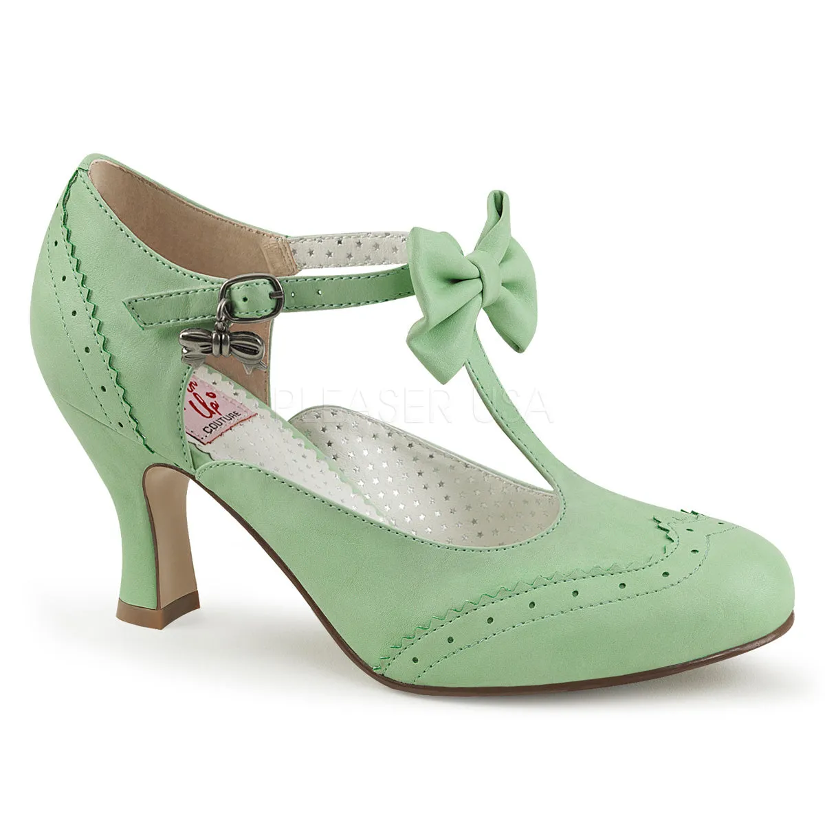 FLAPPER-11  Mint Faux Leather