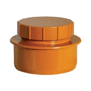 FloPlast Underground Drain 110mm Screwed Access Cap