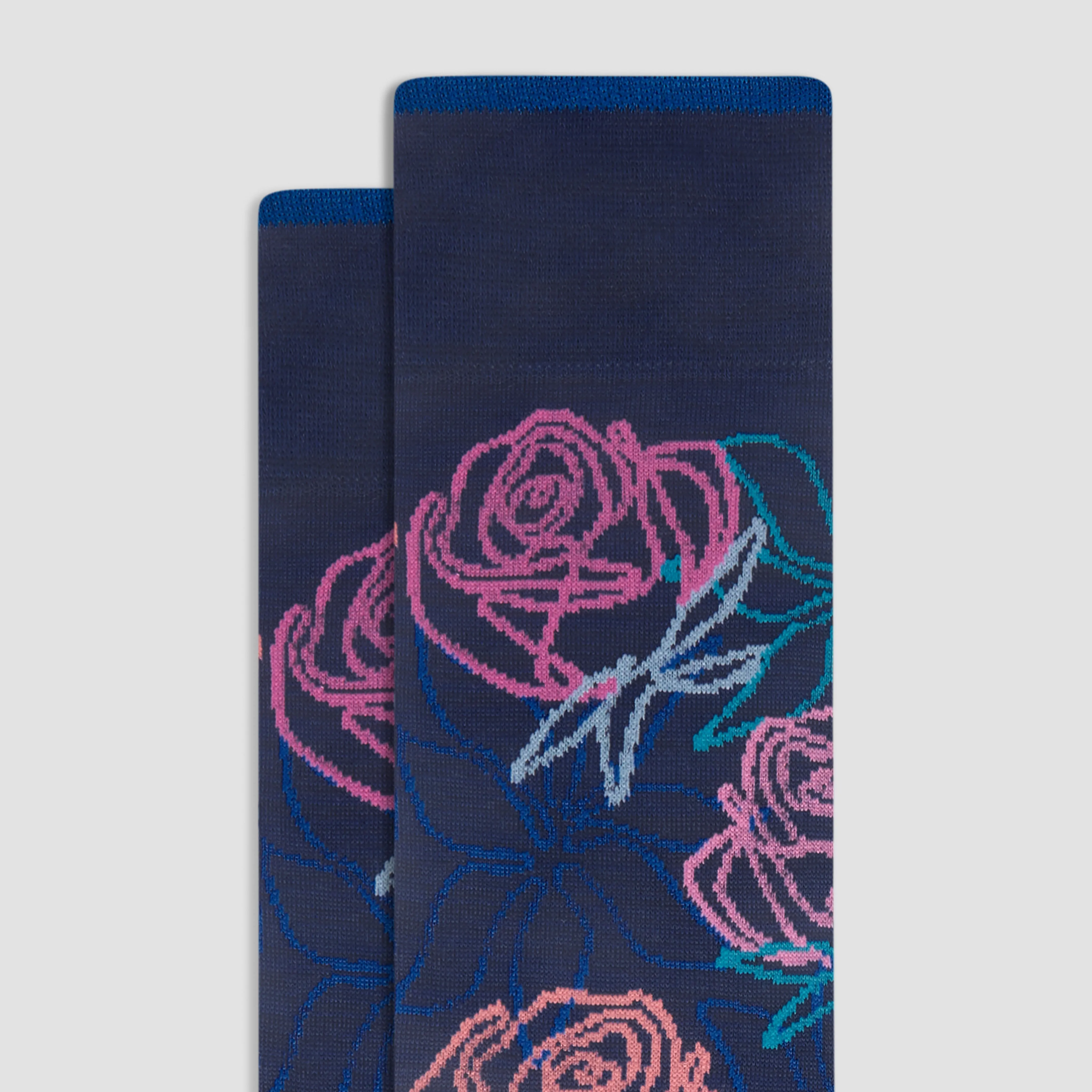 Floral Mid-Calf Socks
