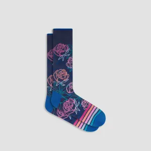 Floral Mid-Calf Socks