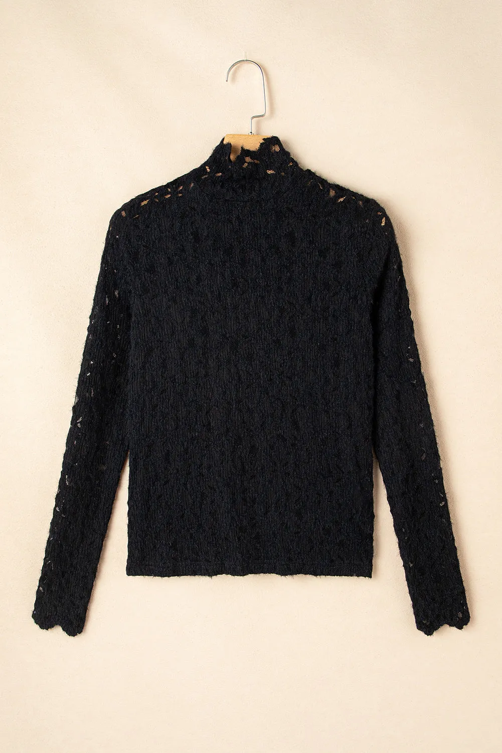 Flower Lace Long Sleeve Top