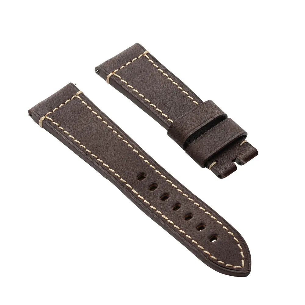 French Classic Hand-Made Leather Strap 22mm