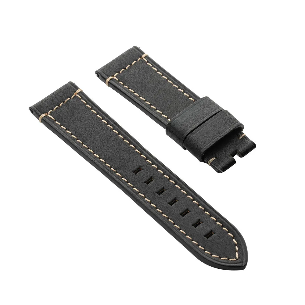 French Classic Hand-Made Leather Strap 22mm