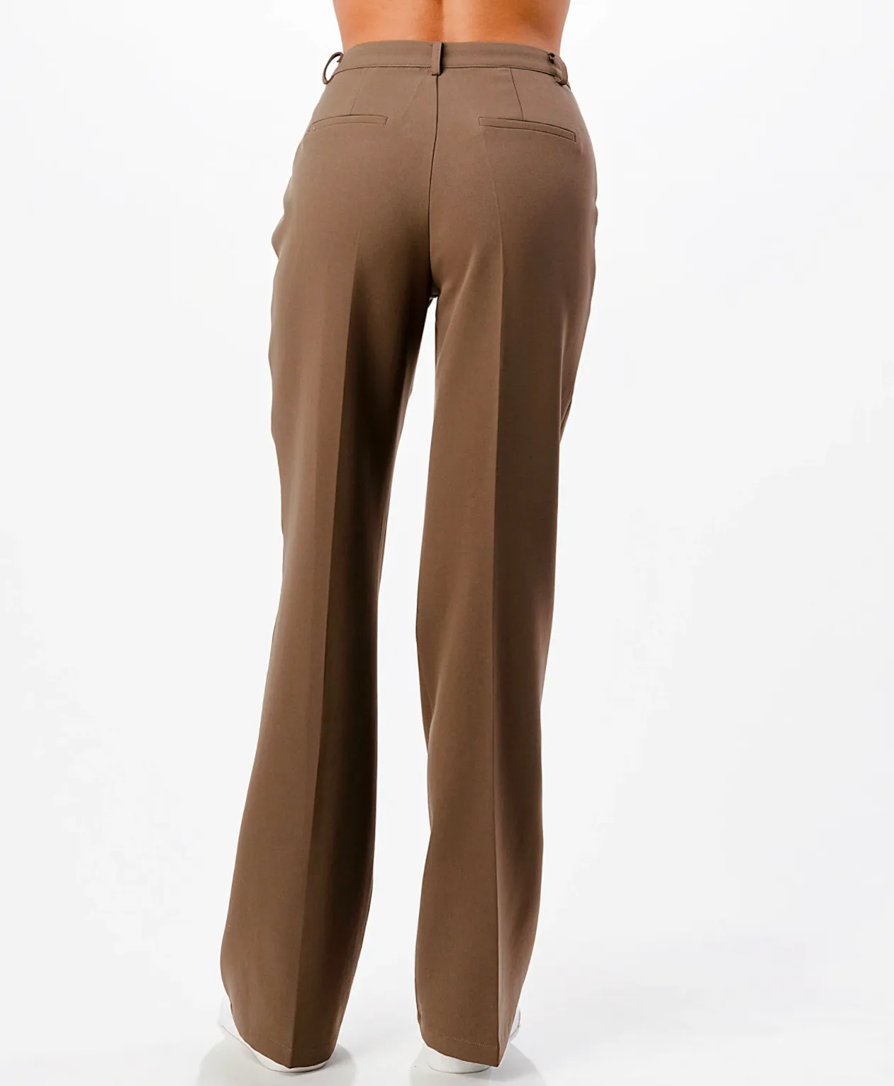 FRONT SEAM WIDE LEG PANTS