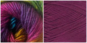 FUCHSIA   PRISM - Embossed Phoenix Vortex Shawl KIT