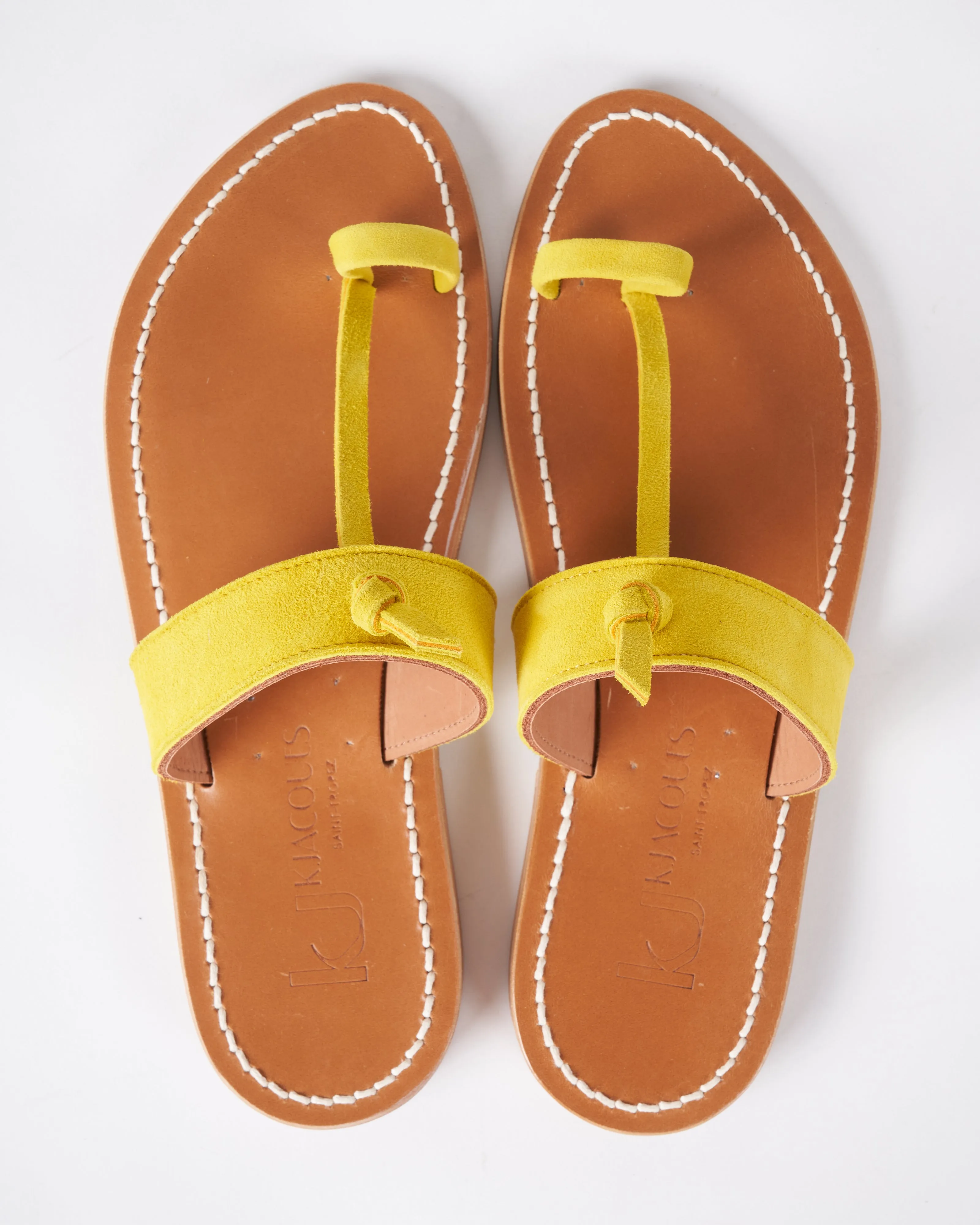 ganges single band t strap - neon yellow