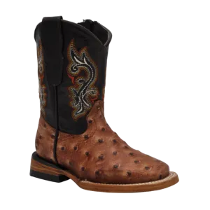 Gavel Kid's Ostrich Print Shedron Boot