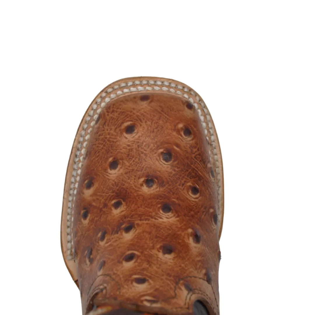 Gavel Kid's Ostrich Print Shedron Boot