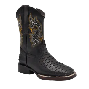 Gavel Kid's Python Print Black Boot