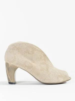 geneva boot - beige faux snake