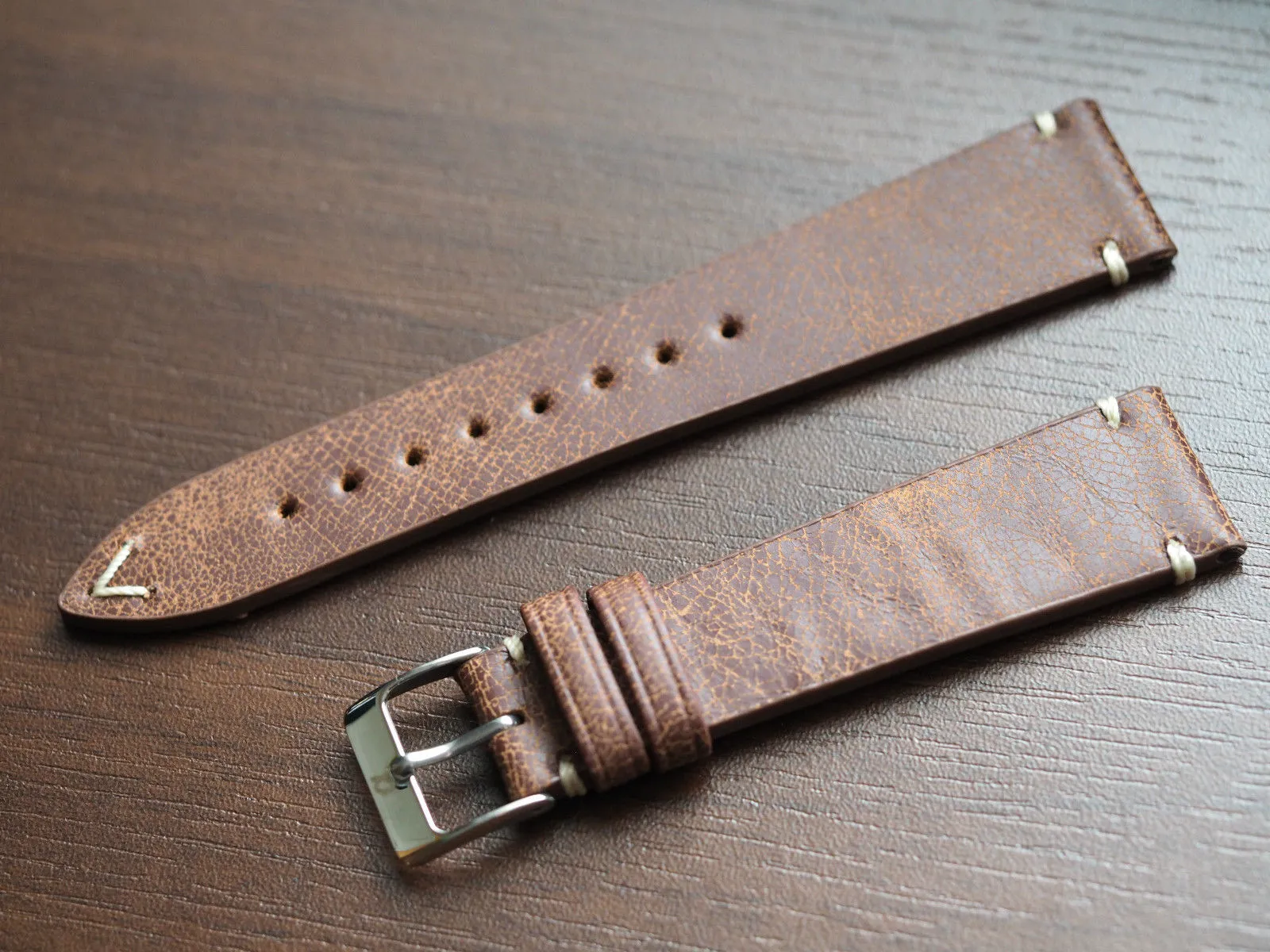 Genuine Italian leather watch strap 20mm