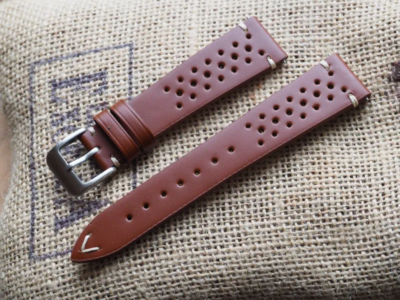 Genuine Italian leather watch strap 20mm