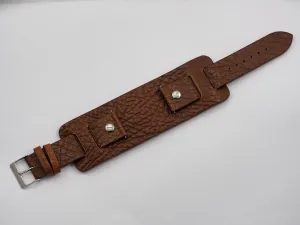 Genuine leather watch strap 22mm