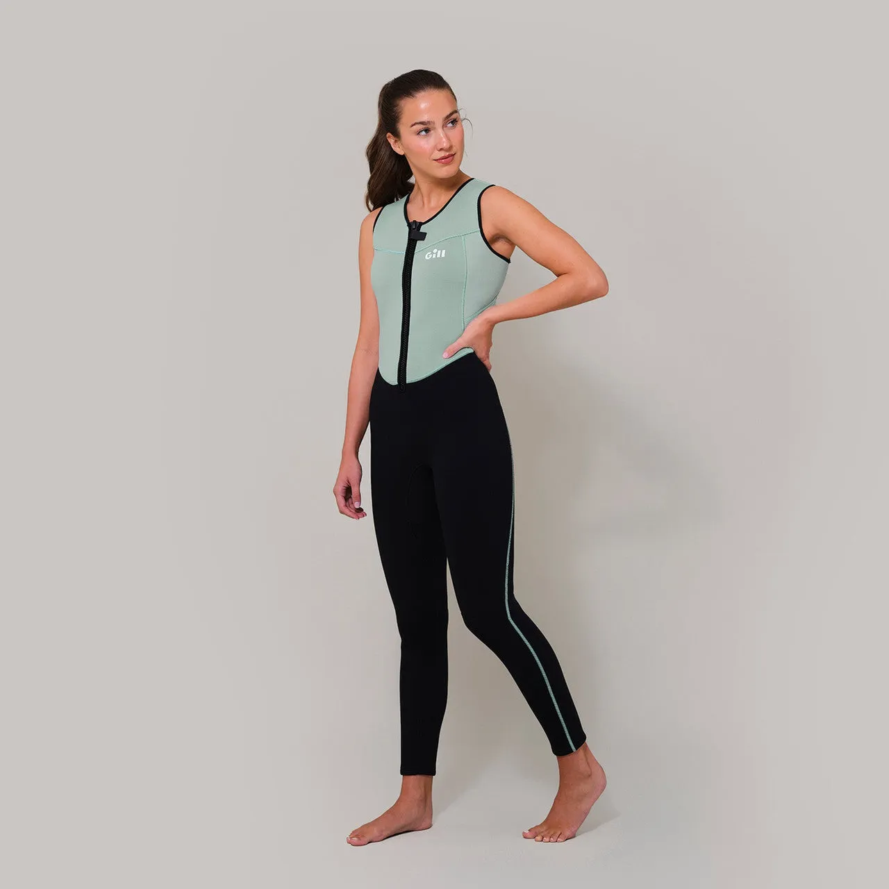 Gill Women's Dynamic Long Jane - Eggshell/Black