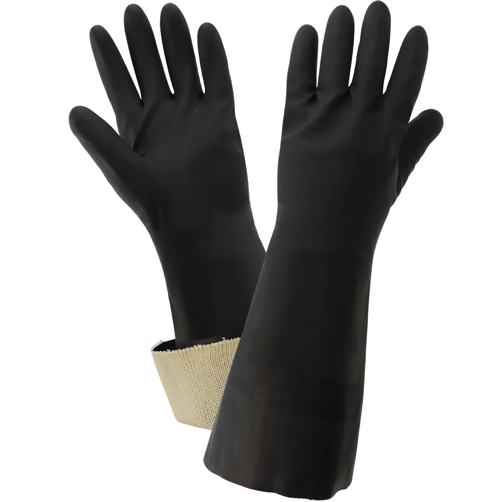 Global Glove & Safety 245CT FrogWear® Supported Rough Finished Neoprene Chemical Handling, 15 Inch