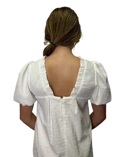 Gorgeous in the Back White Dress