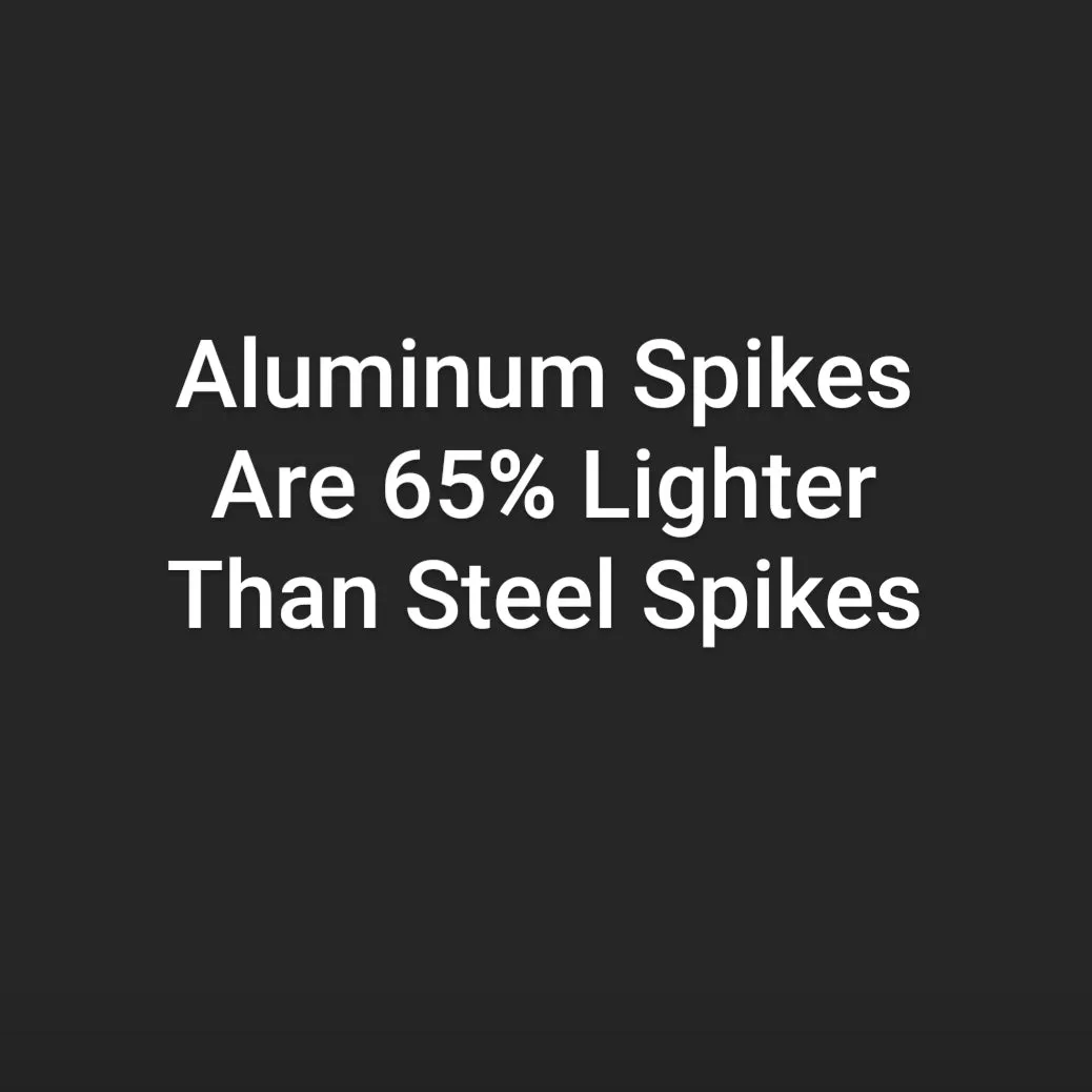 Green 1/4" Pyramid Aluminum Track Spikes