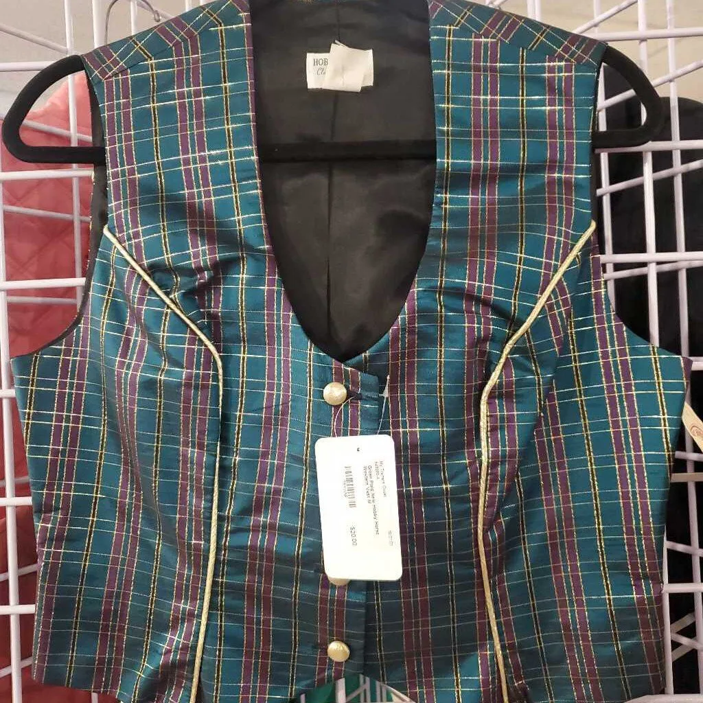Green Plaid New Hobby Horse Western Top M