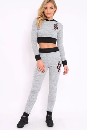 Grey Snake Loungewear Set - Evie