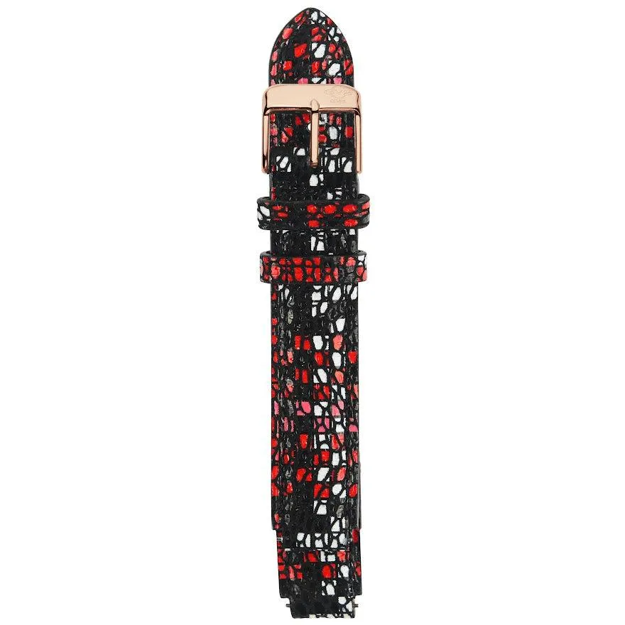 GV2 12mm Italian Multicolor Leather Strap