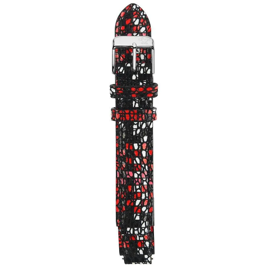 GV2 12mm Italian Multicolor Leather Strap
