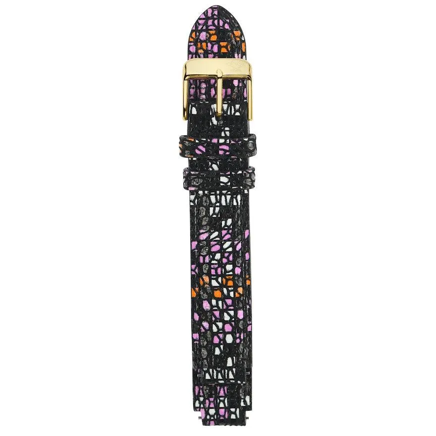 GV2 12mm Italian Multicolor Leather Strap
