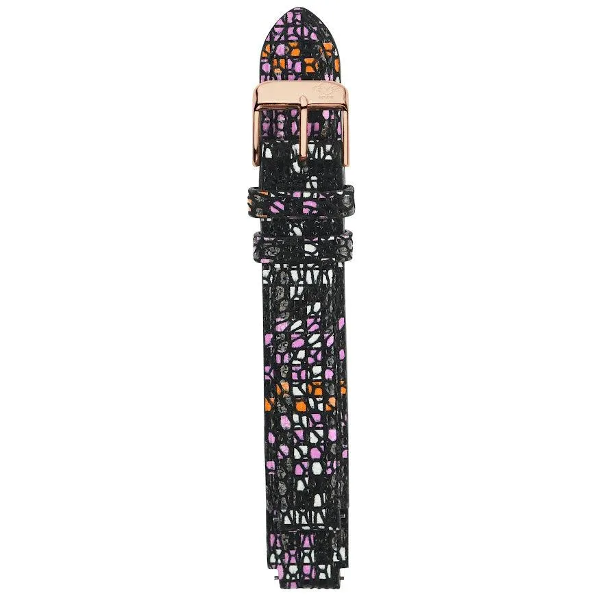 GV2 12mm Italian Multicolor Leather Strap