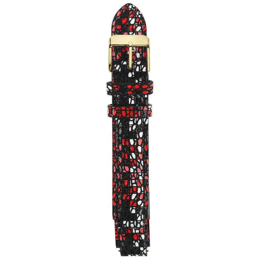 GV2 12mm Italian Multicolor Leather Strap